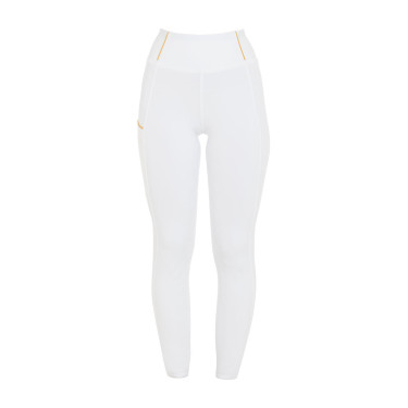 Dameslegging Equestro lichtgewicht slim fit Wit