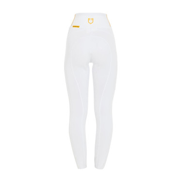 Dameslegging Equestro lichtgewicht slim fit Wit