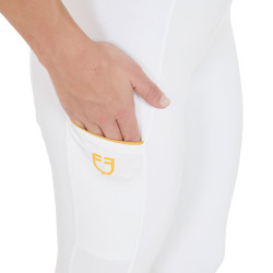 Dameslegging Equestro lichtgewicht slim fit Wit