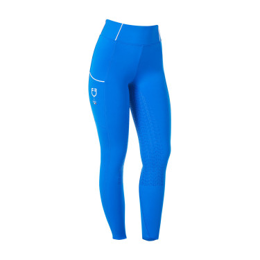 Dameslegging Equestro x FISE full grip slim fit Blauw van Savoye