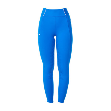 Dameslegging Equestro x FISE full grip slim fit Blauw van Savoye