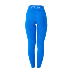 Dameslegging Equestro x FISE full grip slim fit Blauw van Savoye
