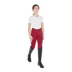 Meisjeslegging Equestro met fleecevoering Scooter Beige