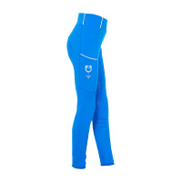 Meisjeslegging Equestro x FISE full grip slim fit coupe Blauw van Savoye