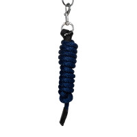 Ergonomisch halster van Equestro met lederen inzetstukken Zwart / marine Marineblauw