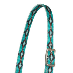 Nylon halster Pool’s met Navajo-motief Turkoois Blauw