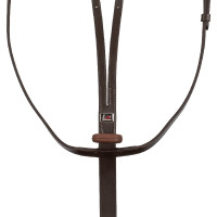 Supreme martingaal met rubber stopper Donkerbruin Supreme martingaal met rubber stopper Donkerbruin