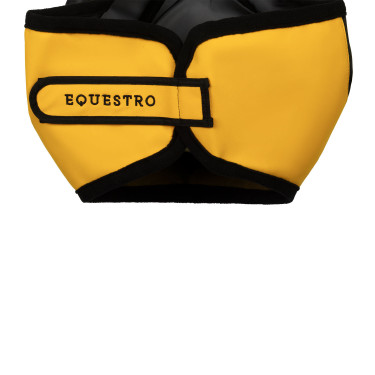 Equestro vliegenmasker met voorlogo Geel