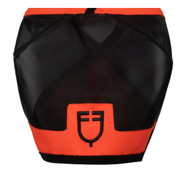 Equestro vliegenmasker met voorlogo Grenadine Rood