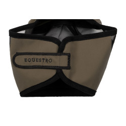 Equestro vliegenmasker met voorlogo Walnoot Bruin
