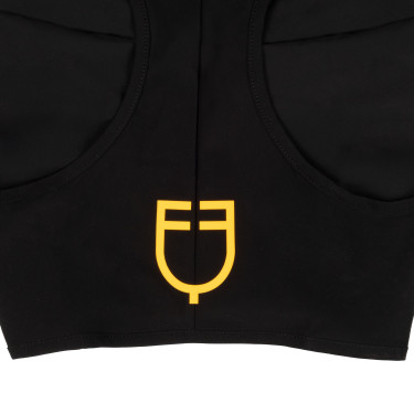 Equestro vliegenmasker van elastaan zonder oren met gaas voor de ogen Zwart