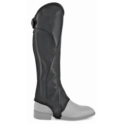 Mini-chaps Equestro Lincoln leer Zwart
