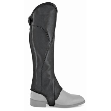 Mini-chaps Equestro Lincoln leer Zwart