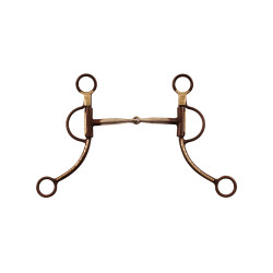 Pools antiek bit met lange scharen GS decoratie Bruin