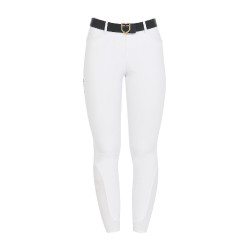 Dames rijbroek Equestro full grip hoge taille gevoerd met fleece Wit Dames rijbroek Equestro full grip hoge taille gevoerd met fleece Wit