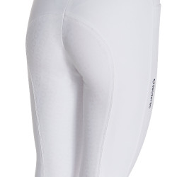 Dames rijbroek Equestro full grip hoge taille gevoerd met fleece Wit Dames rijbroek Equestro full grip hoge taille gevoerd met fleece Wit