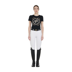Dames rijbroek Equestro full grip hoge taille gevoerd met fleece Wit Dames rijbroek Equestro full grip hoge taille gevoerd met fleece Wit