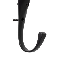 Massieve messing hoofdstelhaak Supreme Zwart