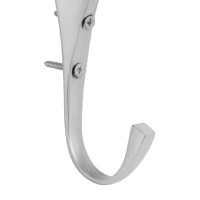 Massieve messing hoofdstelhaak Supreme Zilver