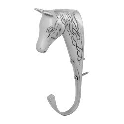 Massieve messing hoofdstelhaak Supreme Zilver
