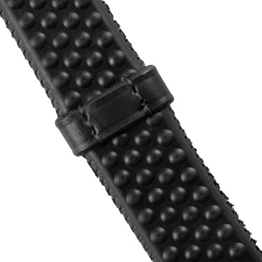 Equestro Eventa rubberen teugels met stoppers Zwart