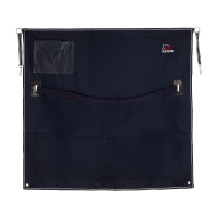 Boxgordijn Supreme met logo 130×120 Marine Marineblauw
