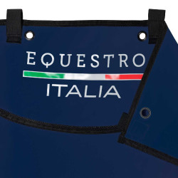 Lange stalafscheiding Equestro x FISE met geborduurd logo Marineblazer Marineblauw