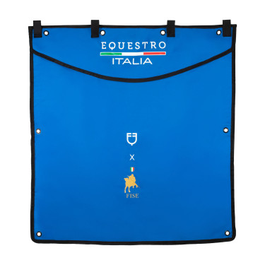 Lange stalafscheiding Equestro x FISE met geborduurd logo Blauw van Savoye