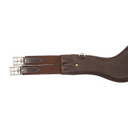 Anatomische lederen singel Equestro Donkerbruin Anatomische lederen singel Equestro Donkerbruin