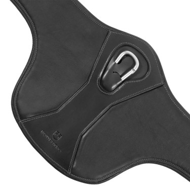 Equestro buikflap-singel van leer Zwart