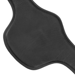 Equestro buikflap-singel van leer Zwart