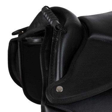 Complete Shetland-zadel met handgreep Supreme Zwart