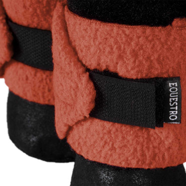 Equestro bandageset voor speelgoedpaard Baksteenrood