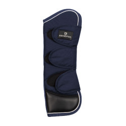 Set transportbeschermers en staartbeschermer Equestro met rubberen patch Marine Marineblauw