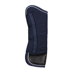 Set transportbeschermers en staartbeschermer Equestro met rubberen patch Marine Marineblauw