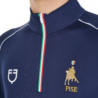 Heren-trainingsbaselayer Equestro x FISE Marineblazer Marineblauw