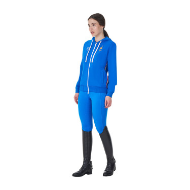 Dameshoodie Equestro x FISE Blauw van Savoye