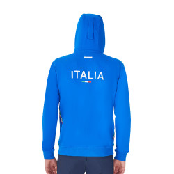 Heren hoodie Equestro x FISE Blauw van Savoye