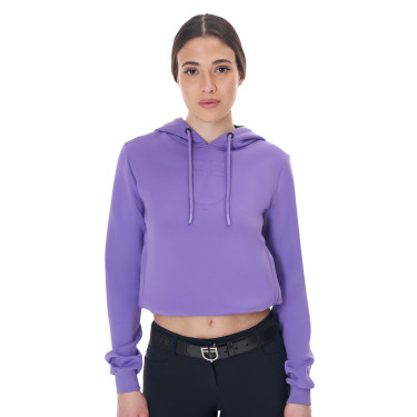 Dames-sweater Equestro met uitsnijdingen Oneindig violet