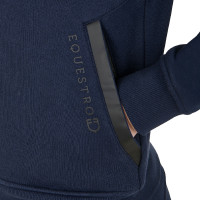 Dameshoodie Equestro Institutional met frontale rits Marineblazer Marineblauw Dameshoodie Equestro Institutional met frontale rits Marineblazer Marineblauw