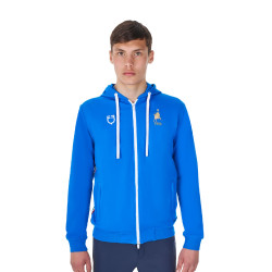 Heren fleece sweater Equestro x FISE Blauw van Savoye Heren fleece sweater Equestro x FISE Blauw van Savoye