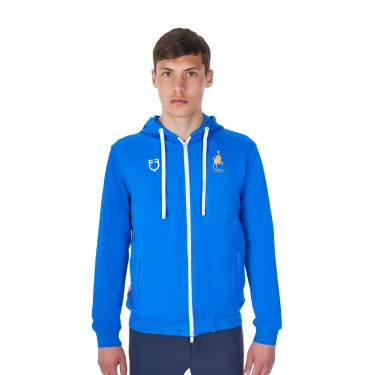 Heren fleece sweater Equestro x FISE Blauw van Savoye Heren fleece sweater Equestro x FISE Blauw van Savoye