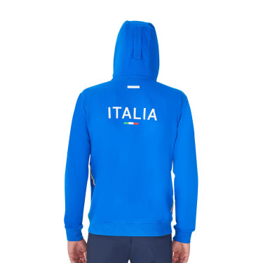 Heren fleece sweater Equestro x FISE Blauw van Savoye Heren fleece sweater Equestro x FISE Blauw van Savoye