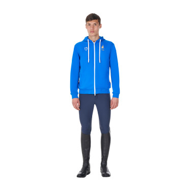 Heren fleece sweater Equestro x FISE Blauw van Savoye Heren fleece sweater Equestro x FISE Blauw van Savoye