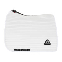 Acavallo Sublime dressuurzadeldek van suède met banden Wit