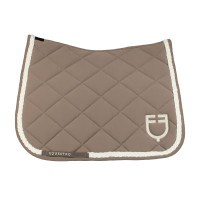 Equestro dressuurzadeldek met gevlochten koord Antiek wit / bruin
