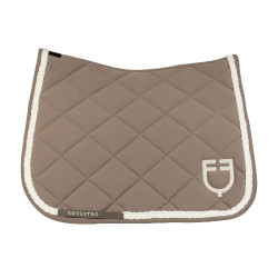 Equestro dressuurzadeldek met gevlochten koord Notenhout / antiek wit Bruin