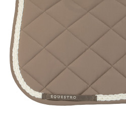 Equestro dressuurzadeldek met gevlochten koord Notenhout / antiek wit Bruin