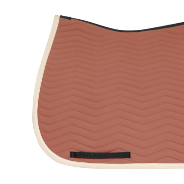 Dressuurdekje Equestro gewatteerd Wave in technische stof Redwood / antiek wit Rood