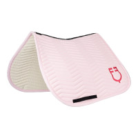 Gestepte Equestro springdeken Wave in technische stof Antiek wit / marineblazer